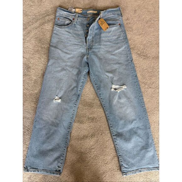 NWT LEVIS RIBCAGE STRAIGHT ANKLE WOMEN'S Jeans, Sz 31, $118 F41 - Picture 5 of 11